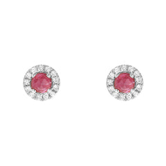 mini pink tourmalines in 14k gold and diamonds
