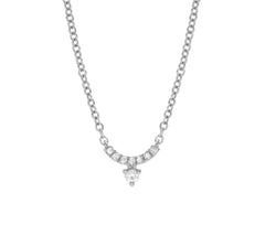 eclipse petite diamond bar necklace