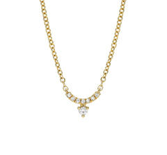 eclipse petite diamond bar necklace