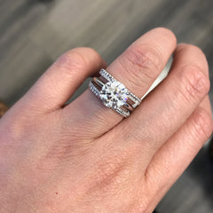 wow! Ask us about rings to stack with your one of a kind engagement ring.