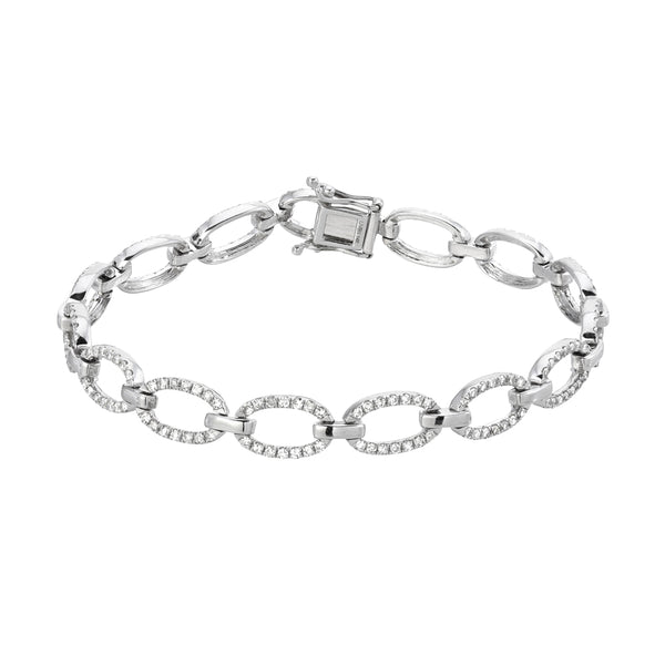 Soft Pave Chain Bracelet | Diamond and Gold Bracelet | Liven