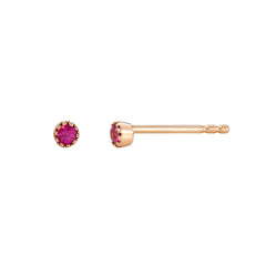 ruby petite earrings