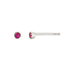ruby petite earrings