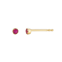 ruby petite earrings