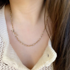toggle hand made chain necklace