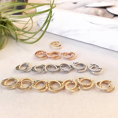 Small diamond huggies!