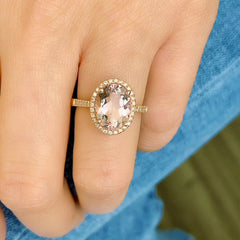 blush morganite ring