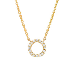 small open circle of life necklace