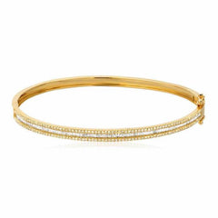 heirloom bangle in yellow gold