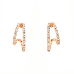 Mini Split Hoop Post Earrings