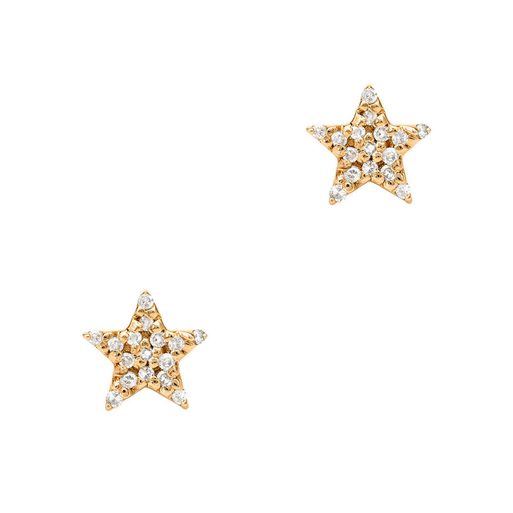 star micropave diamond earrings