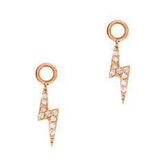 lightning bolt mini earring charms
