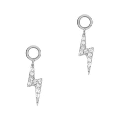 lightning bolt mini earring charms