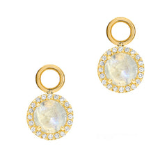 rainbow moonstone rosie earring charms