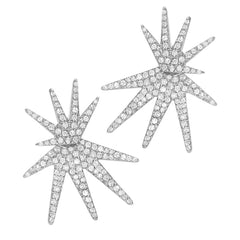 ray of sunshine micropave earrings