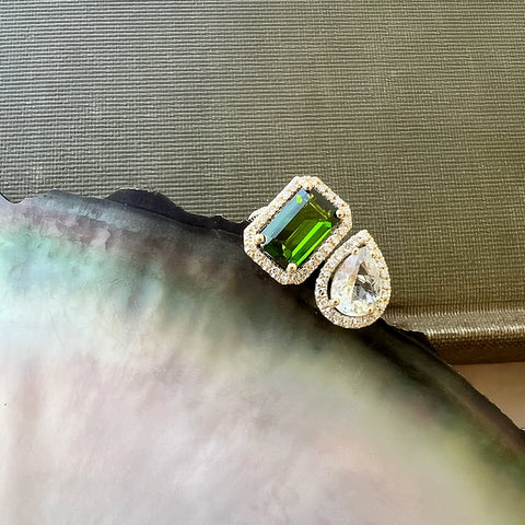 Toi et Moi Ring - Greens