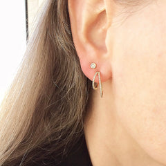 split hoops on ear