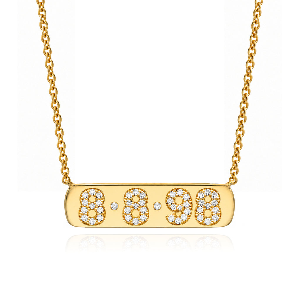 Date Plaque Necklace