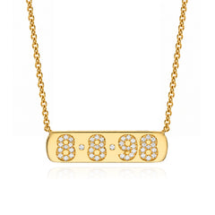 Date Plaque Necklace