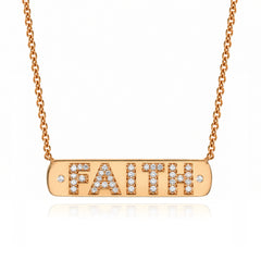 Faith Plaque Necklace