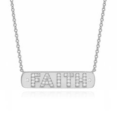 Faith Plaque Necklace