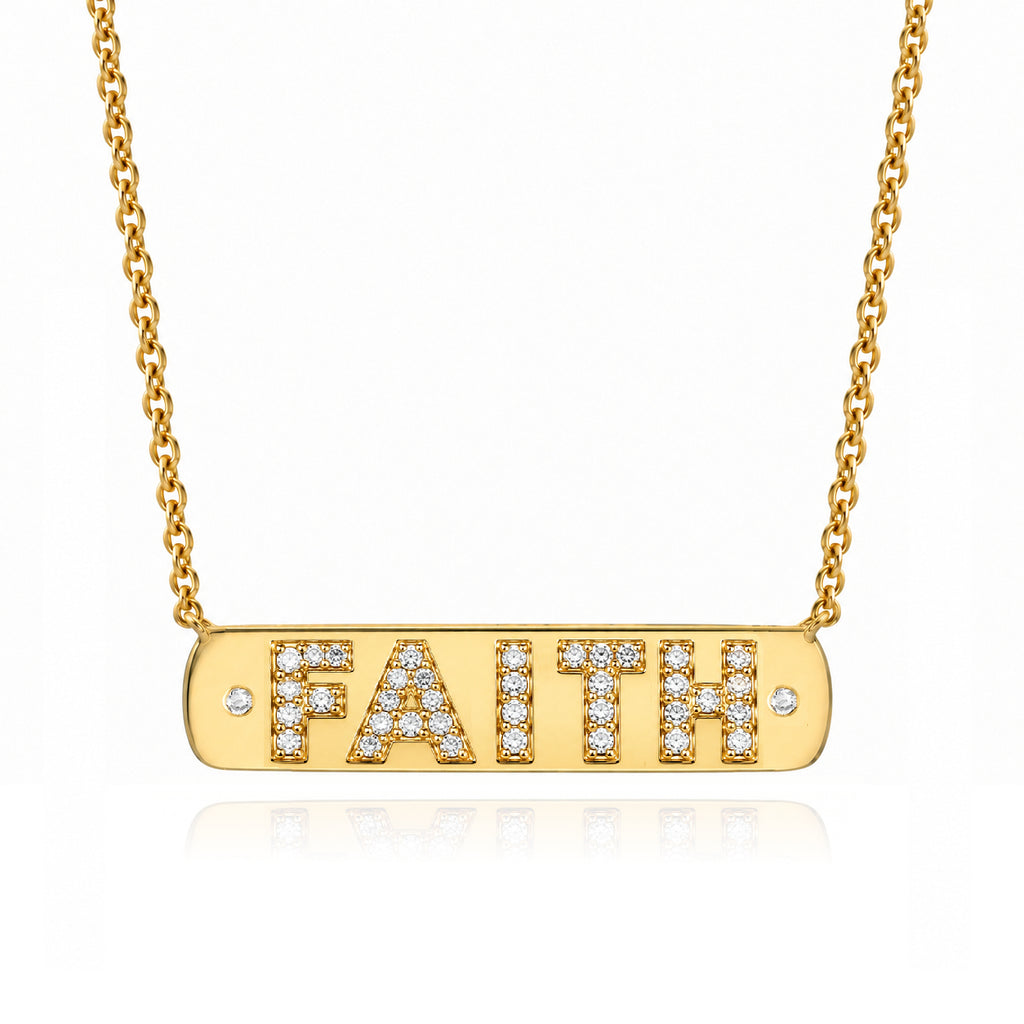 Faith Plaque Necklace