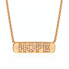 Hope Plaque Necklace