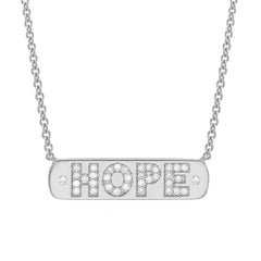Hope Plaque Necklace