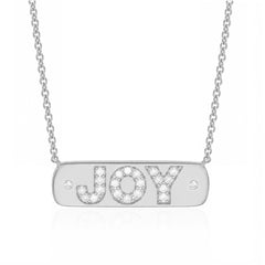 Joy Plaque Necklace