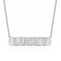 Lucky Plaque Necklace