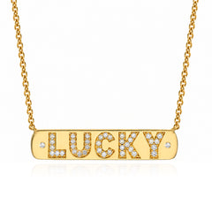 Lucky Plaque Necklace