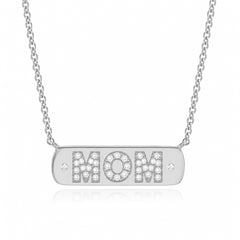 Mom Plaque Necklace