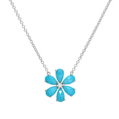 Flower Power Turquoise Necklace