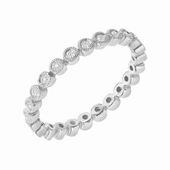 bezel set diamond eternity band