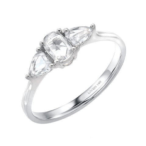 Heirloom Triple Rose Cut Ring