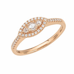 Marquise Band With Rose Cut Diamonds