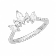 Marquise Arch Band with Rose Cut Diamonds