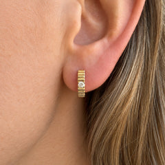 Grande DNA Huggie Earrings