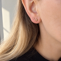 Petite North Star Post Earrings