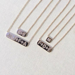 plaque personalized initial necklaces