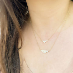 Triangle necklaces
