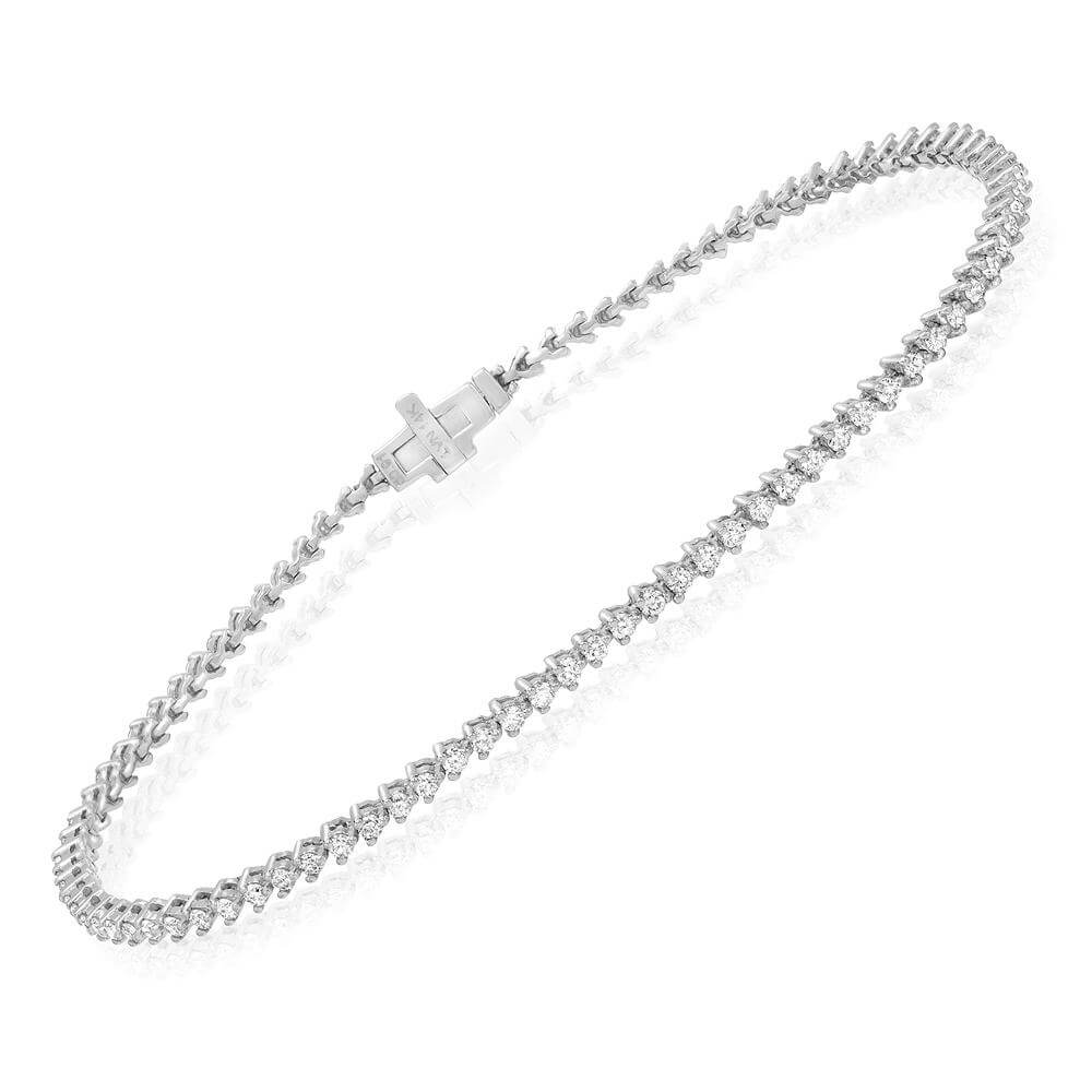 mini diamond tennis bracelet