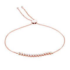 bolo bracelet with martini set diamonds