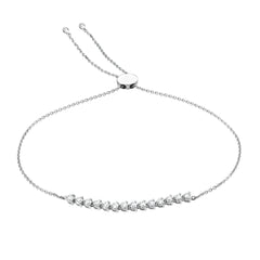 bolo bracelet with martini set diamonds