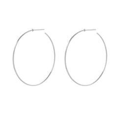 14k hand pulled wire hoop earrings