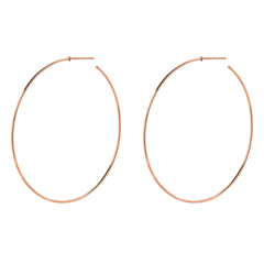 50MM DIAMETER HIGH POLISH HAND PULLED WIRE HOOPS