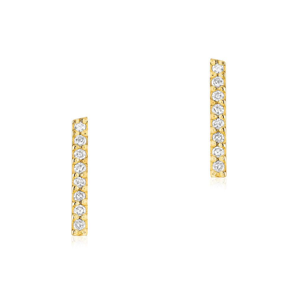 Medium Bar Post Earrings – Liven Company