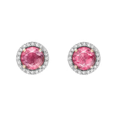 pink tourmaline rosie post earrings