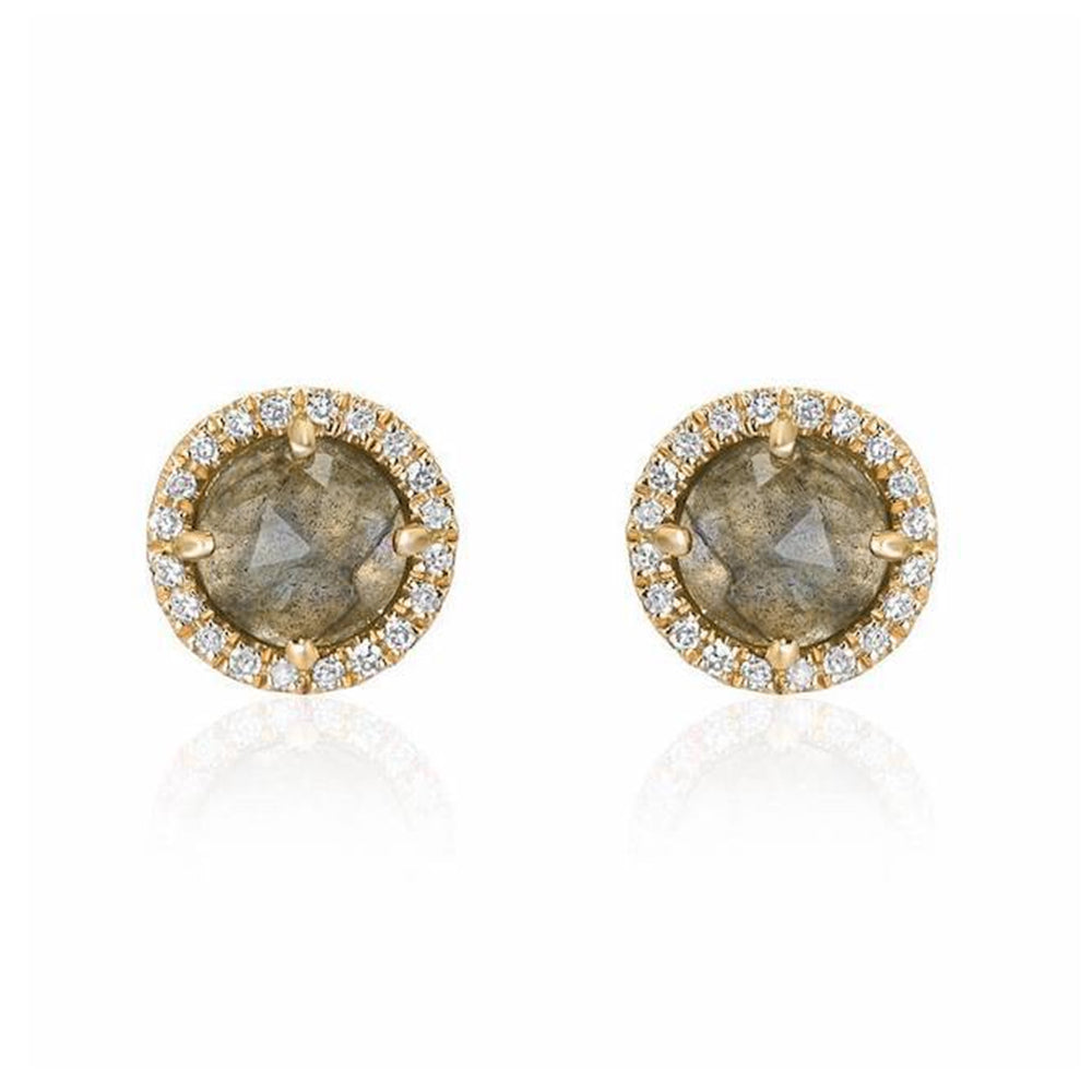 Rosie Labradorite and Diamond Post Earrings | Discover Liven – Liven ...