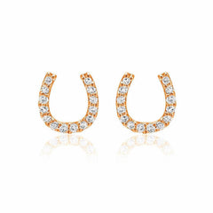 horseshoe post earrings
